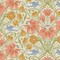 Tilda Songbird Fat Quarter Bundle - CORAL - 5 Fabrics each 21" x 19" - 100% Cotton